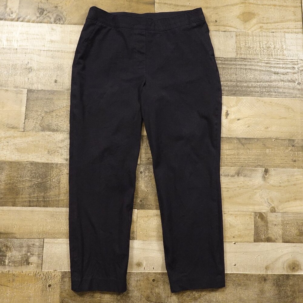 SPANX On-The-Go Ankle polished ankle slim pant women's large classic black